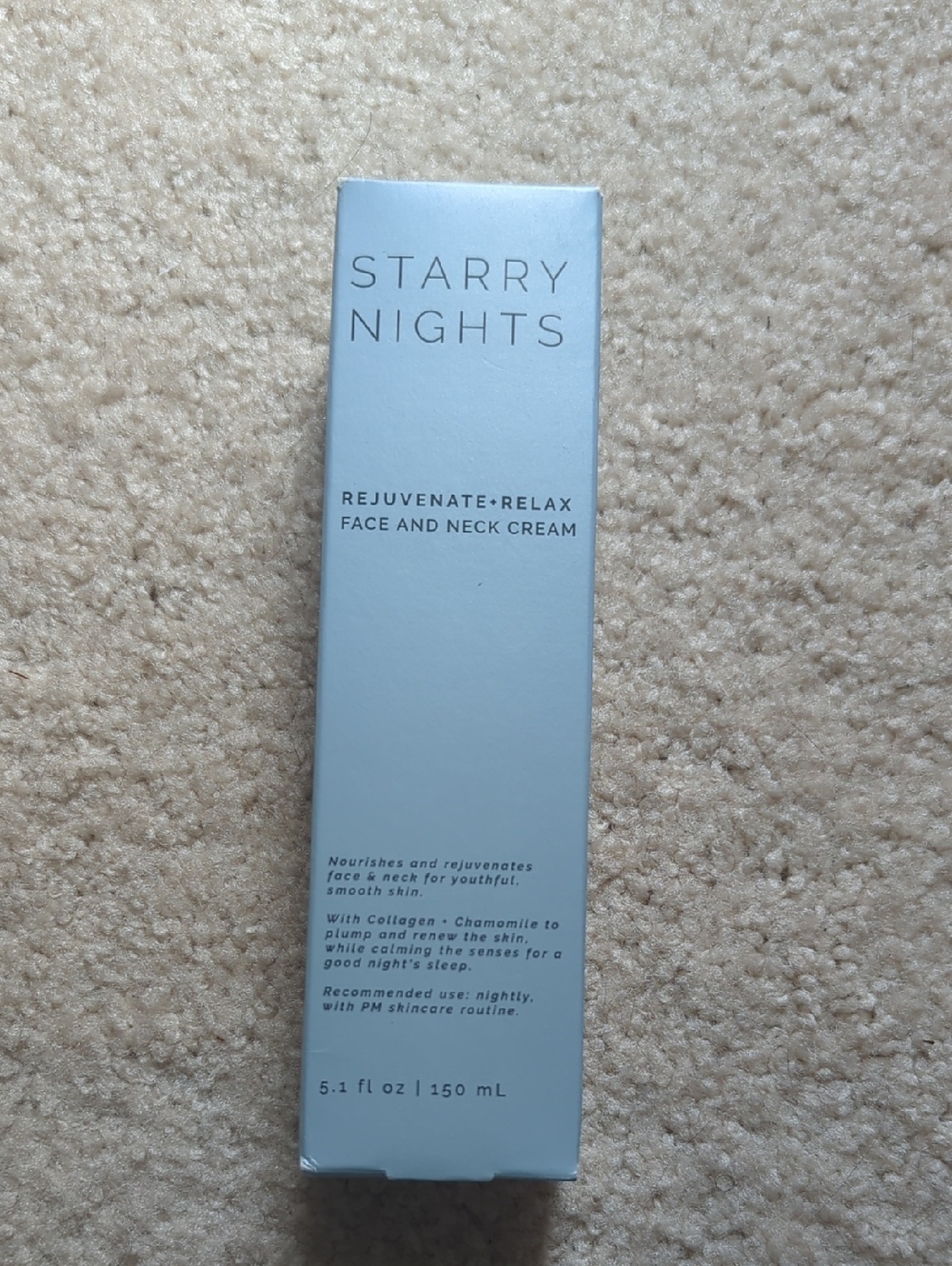 Starry Nights Rejuvenate + Relax Face and Neck Cream - Light Blue